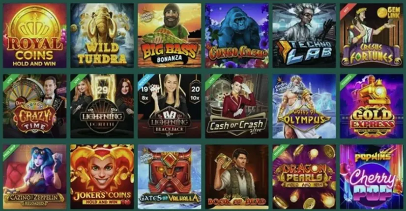 Expérience mobile Crésus Casino